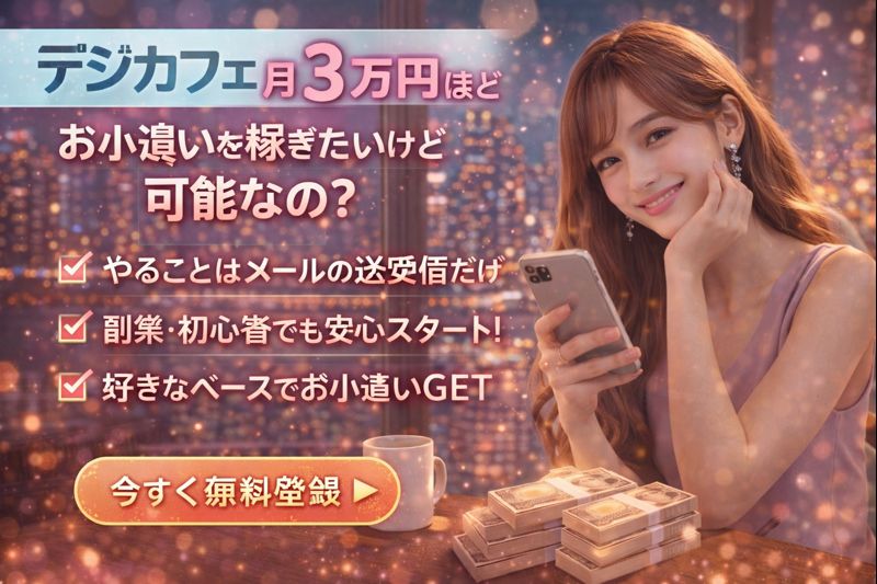 デジカフェで月3万円ほどお小遣いを稼ぎたいけど可能なの?